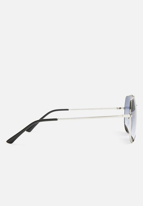 Superbalist - Angled aviators sunglasses - silver