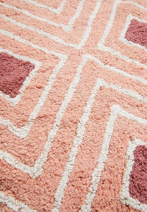 Sixth Floor - Diamond bath mat - pink