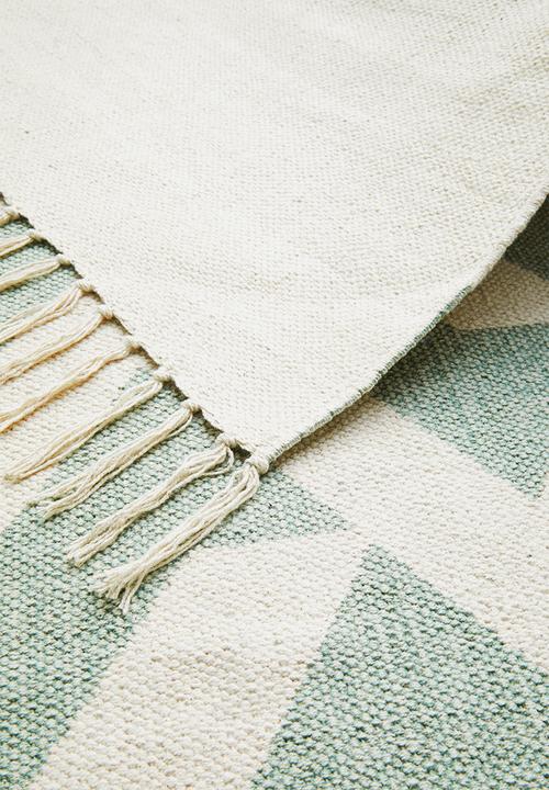 Sixth Floor - Mesa printed rug - blue & grey