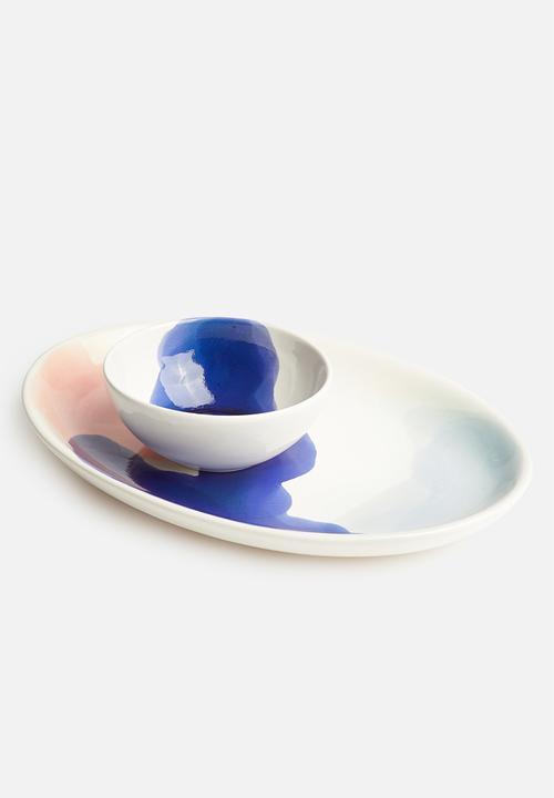Urchin Art - Whimsey platter - multi 