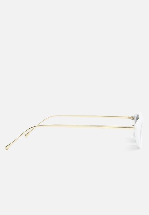 Superbalist - Dua cateye sunglasses - gold & white