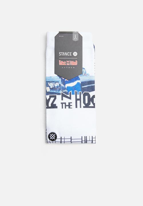 Stance Socks - South central socks - white & blue 