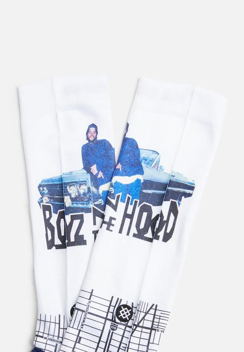 Stance Socks - South central socks - white & blue 