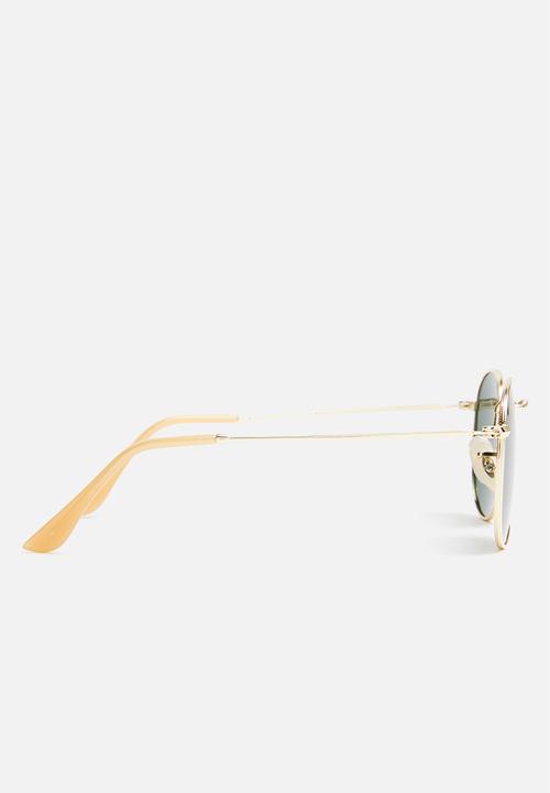 Unknown Eyewear - Lennon polarised sunglasses - green & gold