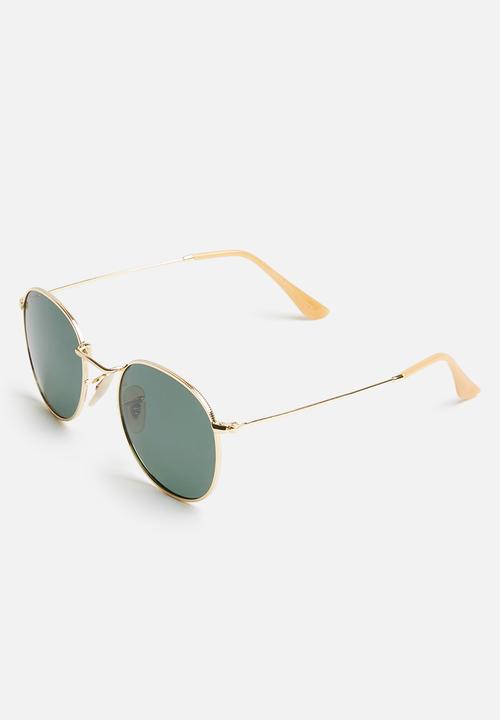 Unknown Eyewear - Lennon polarised sunglasses - green & gold
