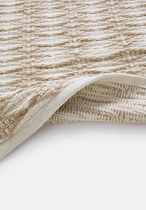 Sixth Floor - Marcie jute runner - natural & white