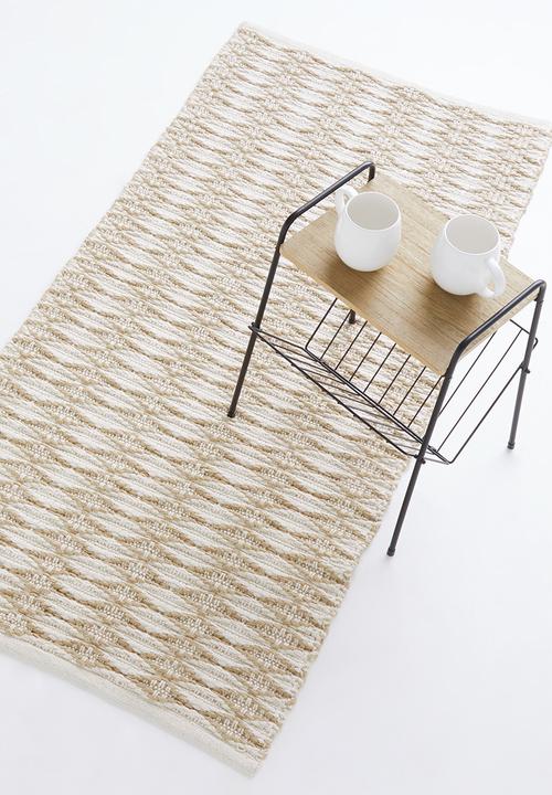 Sixth Floor - Marcie jute runner - natural & white
