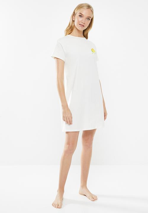 Superbalist - Sleep tee dress - cream