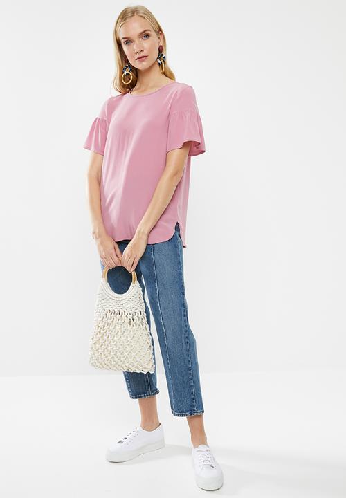 Vero Moda - Bethany button top - pink
