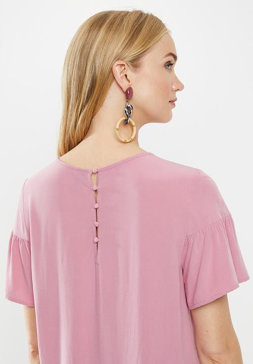 Vero Moda - Bethany button top - pink