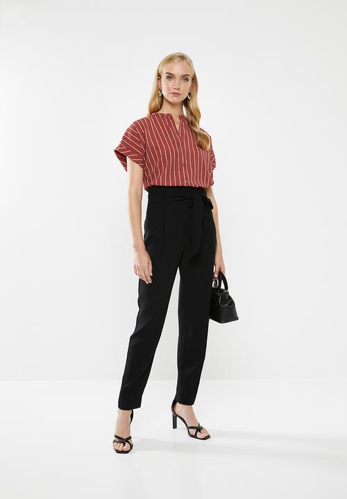 Vero Moda - Helle shirt - rust & white 