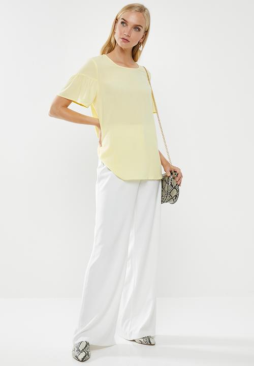 Vero Moda - Bethany button top - yellow