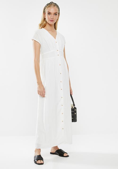 Vero Moda - Sammi button dress - white