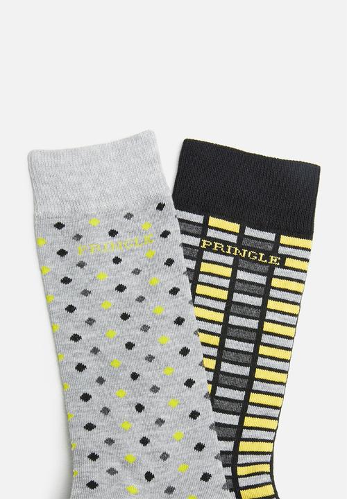 Pringle of Scotland - Dean 2 pack socks - multi 