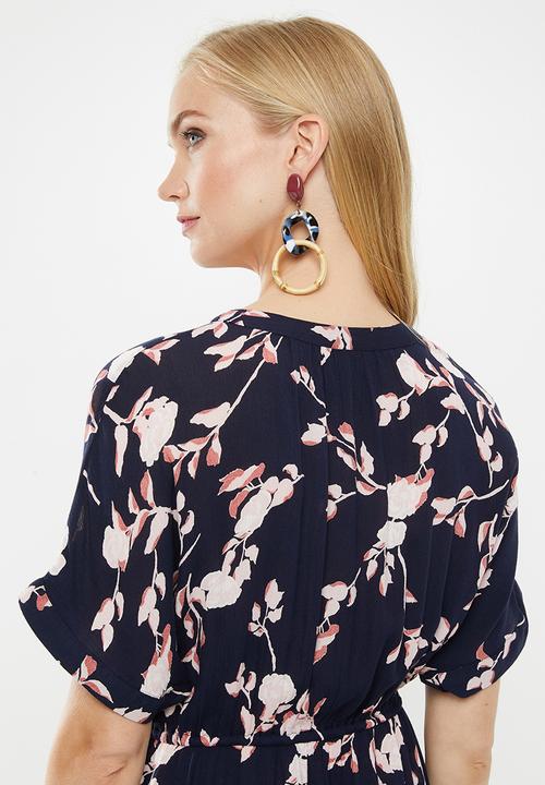 Vero Moda - Amsterdam tunic dress - navy & pink