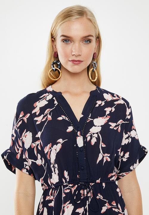 Vero Moda - Amsterdam tunic dress - navy & pink