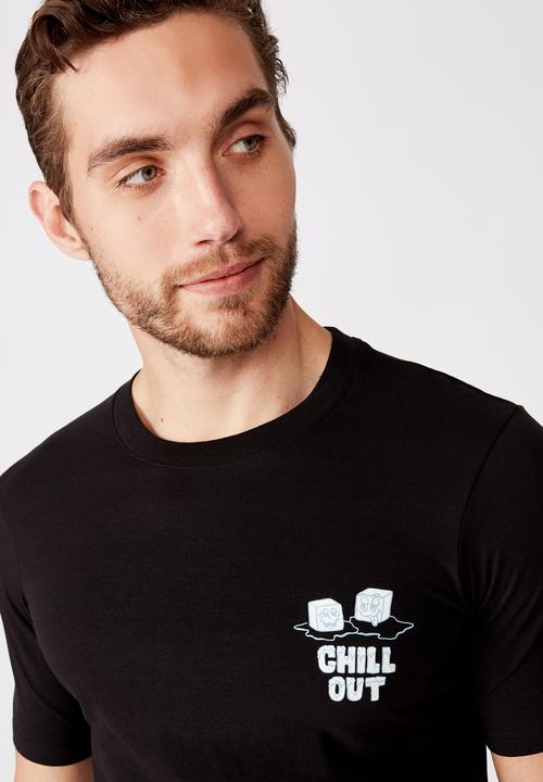 Cotton On - Tbar art T-shirt - black 