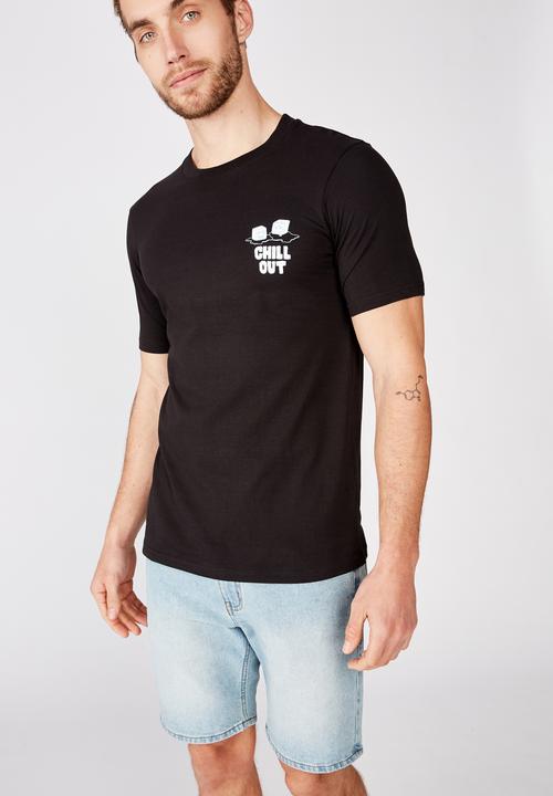 Cotton On - Tbar art T-shirt - black 