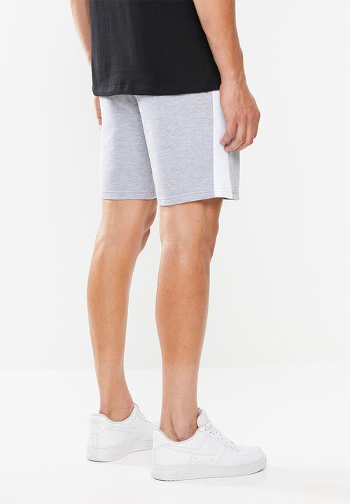 Superbalist - 1up side stripe sweat shorts - grey