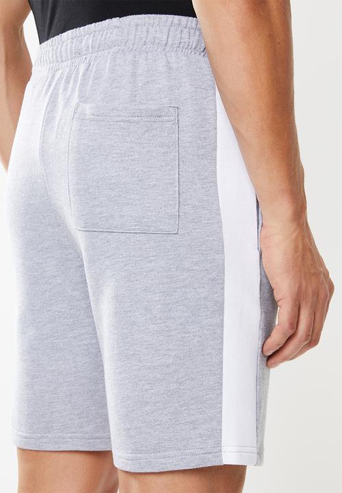 Superbalist - 1up side stripe sweat shorts - grey