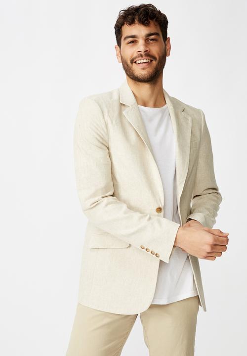 Cotton On - Linen blazer - neutral