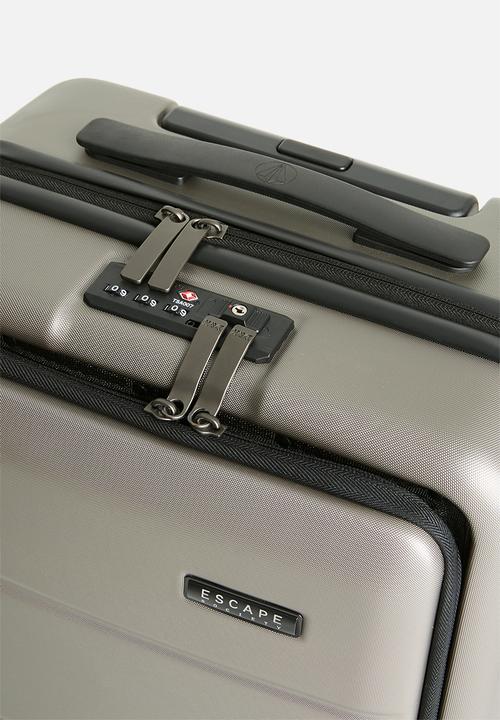 Escape Society - Carry-On with Front Loading Laptop  Pocket - gunmetal grey