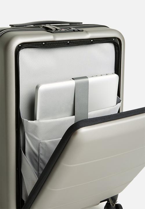 Escape Society - Carry-On with Front Loading Laptop  Pocket - gunmetal grey