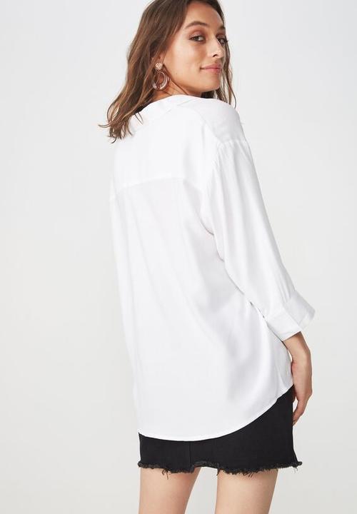 Cotton On - Lexie popover shirt  - white