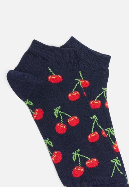 Happy Socks - Cherry low sock - navy