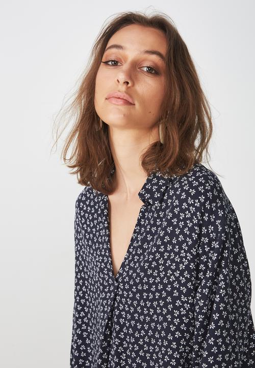 Cotton On - Lexie popover shirt  - navy