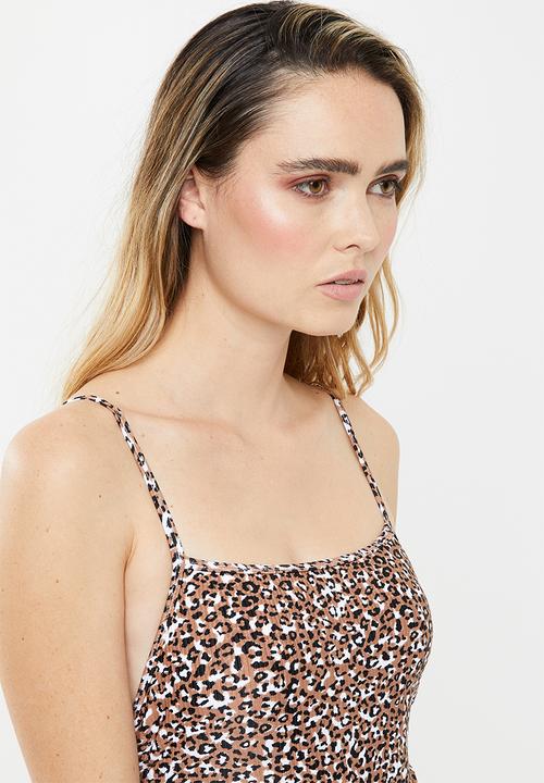 Cotton On - Straight neck gathered one piece  - multi