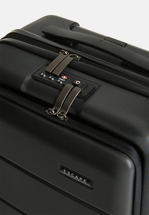 Escape Society - Carry-On with Front Loading Laptop  Pocket - matte black