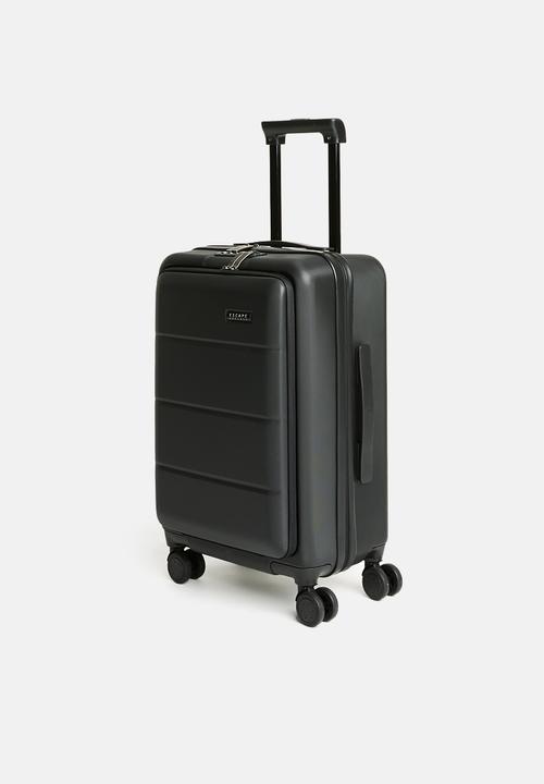Escape Society - Carry-On with Front Loading Laptop  Pocket - matte black