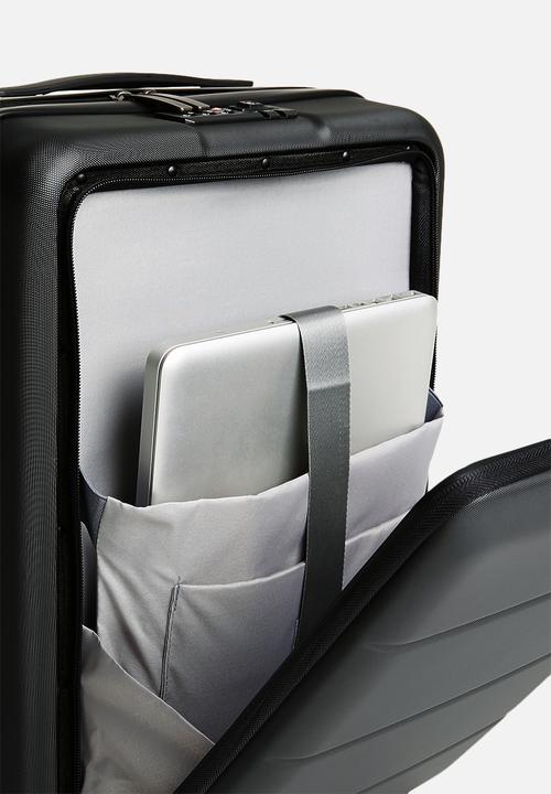 Escape Society - Carry-On with Front Loading Laptop  Pocket - matte black