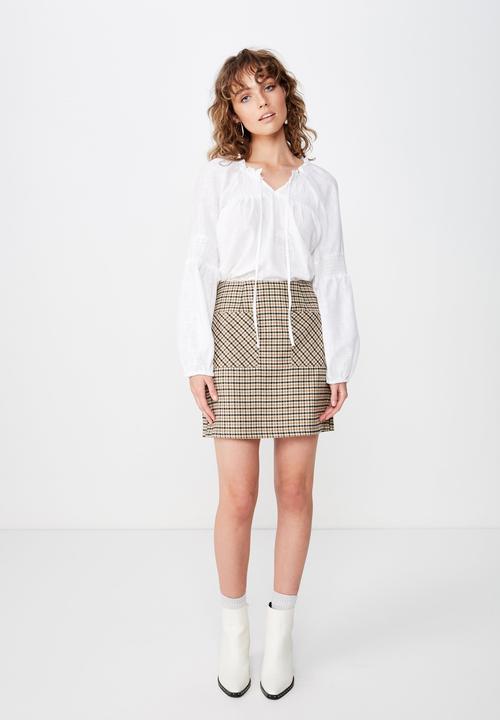 Cotton On - Breanne blouson sleeve top  - white
