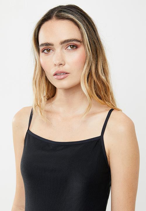 Cotton On - Refined strap tankini swim top  - black