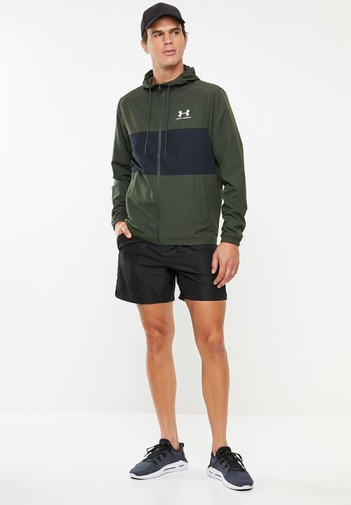 Under Armour - Sportstyle wind jacket - green & black