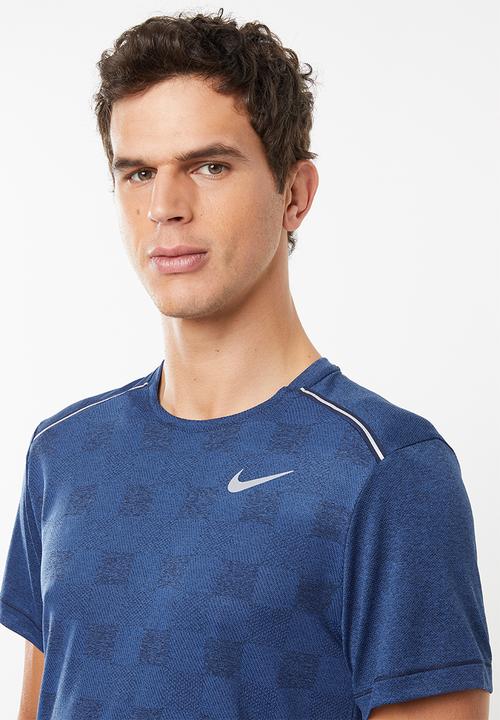 Nike - Dri-fit miler short sleeve top - navy