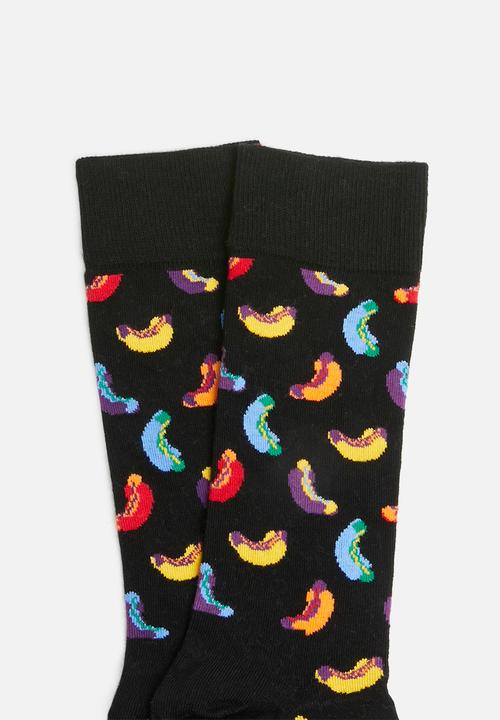 Happy Socks - Hot dog socks - black