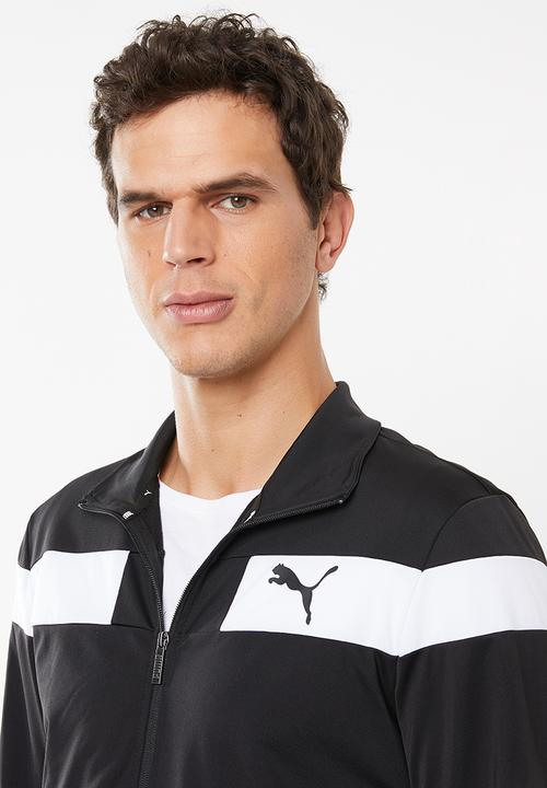 PUMA - Techstripe tricot tracksuit - black