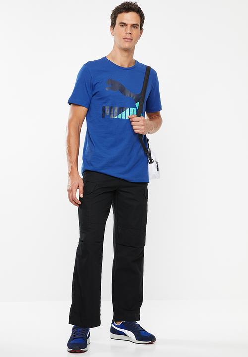 PUMA - Classics logo short sleeve tee - blue