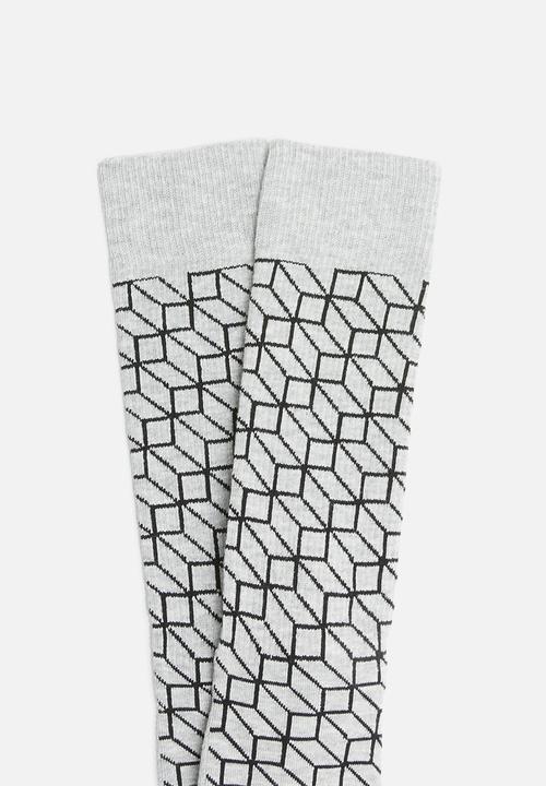Happy Socks - Athletic optic socks - grey