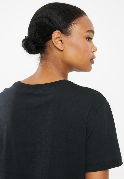 Nike - Nsw crop glitter tee - black