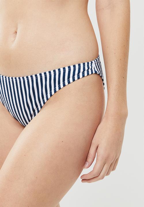 Cotton On - Classic full bikini bottom - blue & white