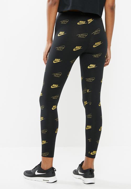 Nike - Women's nsw leggings - black & gold 
