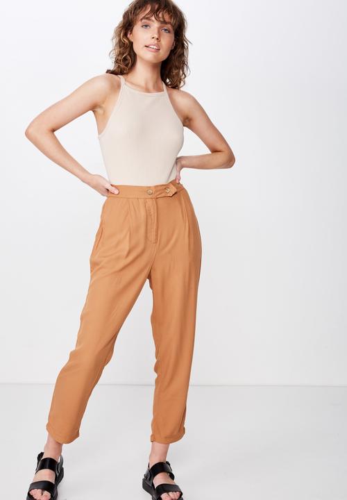 Cotton On - Ava tapered pant  - orange