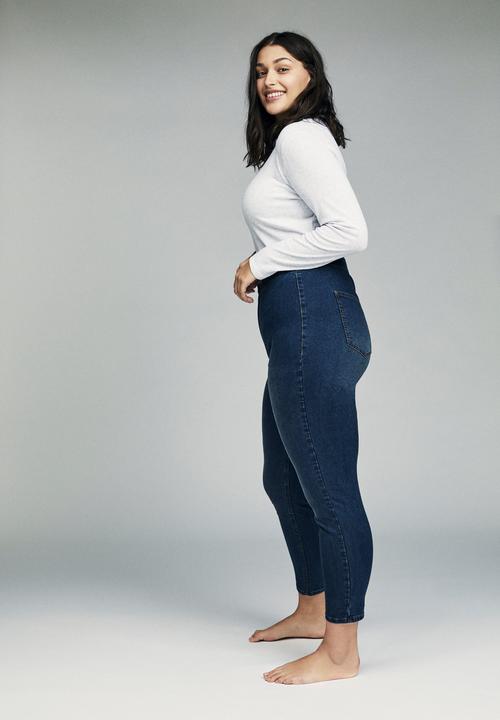 Cotton On - Curve ashley high jegging  - blue
