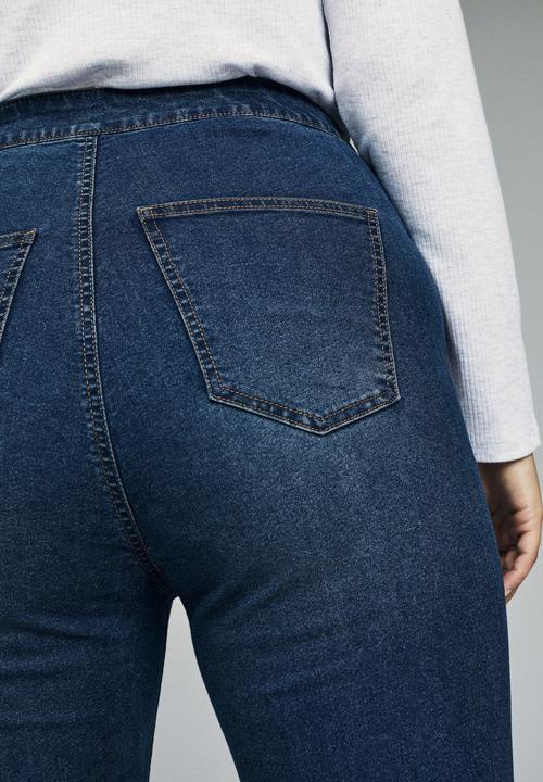 Cotton On - Curve ashley high jegging  - blue