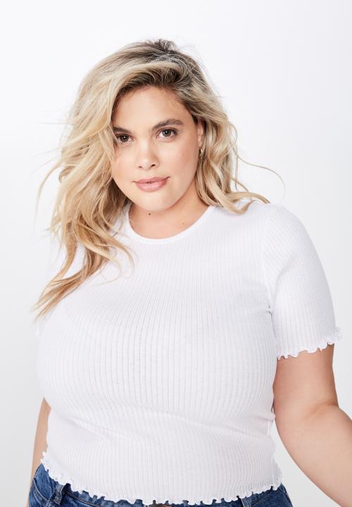 Cotton On - Curve sister short sleeve tee  - white
