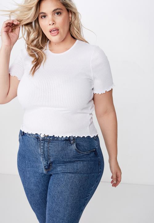 Cotton On - Curve sister short sleeve tee  - white